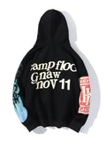 Fashion Print Personality Drawstring Hooded Hoodies