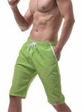 Mens Casual Summer Beach Knee Shorts