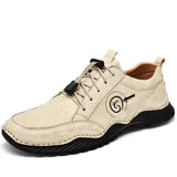 Elegant Simple Sports Leisure Non-Slip Wear-Resistant Genuine Leather Shoes