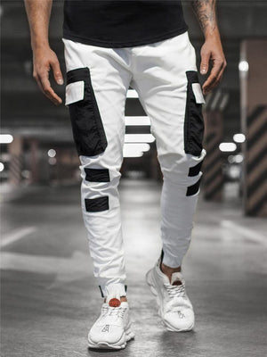 Men's Fashion Patchwork Casual Joggers Pants