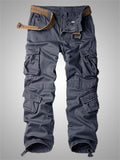 Autumn Multi Pockets Pure Cotton High Quality Cargo Pants for Men