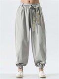 Loose Classic Oversized Cotton&Linen Ankle Pants