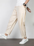 Casual Straight Leg Comfortable Linen Business Ultra-Thin Pants