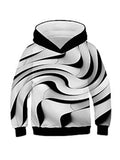 Fashion Personality Space Print Drawstring Hooded Hoodies