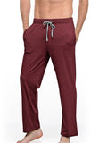 Mens Casual Comfy Soft Solid Color Pants