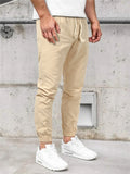 Mens Fashion Casual Solid Color Sports Pants