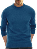 Casual Simple Round Neck Solid Color Sweaters