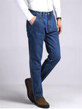 Mens Classic Loose Straight Denim Pants