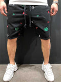 Mens Casual Loose Breathable Knit Sports Knee Shorts