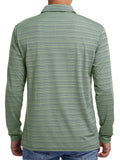 Mens Fashion Casual Striped Sports Long Sleeve Shirts