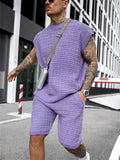 Loose-fitting Comfortable Knitwear Sports Pure Men's Sets