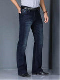 Men's Vintage High Waist Bell Bottom Jeans