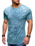 Men's Hip Hop Tie-dye Short Sleeve Crewneck T-shirt