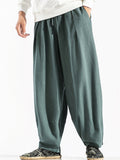 Baggy Straight Comfy Cotton&Linen Hip Hop Harem Pants