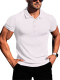 Male Summer Skinny Running Sports Fitness Wear Polo Shirts