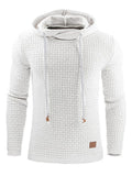 Fashion Comfy Knitted Drawstring Hooded Sweatshirts for Men