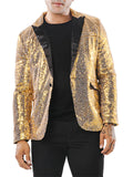 Trendy Men's Prom Performance Shiny Sequins Jackets