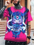 3D Ghost Face Printed Men's T-Shirt