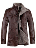 Men's Leather Fur Shearling Jackets Coats