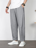 Casual Straight Leg Comfortable Linen Business Ultra-Thin Pants