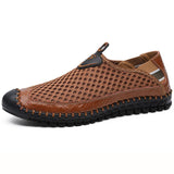 Summer Casual Outdoor Mesh Breathable Round-Toe Slip-on Shoes