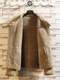 Men's Winter Hipster Comfy Faux Fur Plush Warm Coats