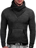 Men's Chic Shawl Collar Slim Fit Pocket Knitted Sweater