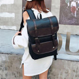 Stylish Leather Casual Multifunction Travel Backpack