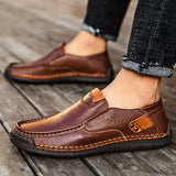 Men's Casual Breathable Solid Color Loafers