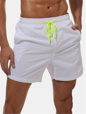 Men's Casual Drawstring Quick-Dry Beach Shorts