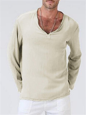 New Arrivals Hot Sale Cotton Linen Ethnic Style Men's T-shirts
