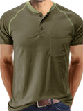 Fashionable Classic Daily Wear Men's Henley Shirts