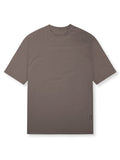 Mens Casual Loose Solid Color Split T-Shirts