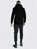 Mens Fashion Warm Lining Hooded Hoodies