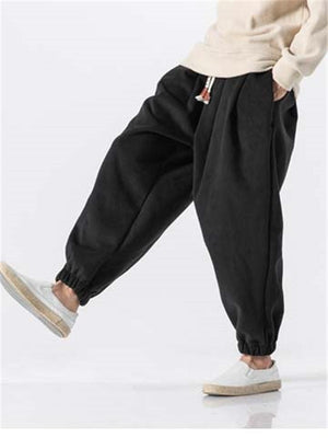 Casual Baggy Warm Ankle Pants