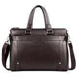 Men Business Casual Leather Crossbody Bags+ Handbag Wallets