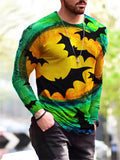 Long Sleeve Round Neck Halloween Shirts for Men