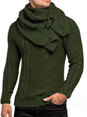 Slim Pullover Turtle Neck Knitted Sweater