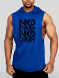 New Bodybuilding Hooded Tank Top Cotton Sleeveless Fitness Vest Sweatshirts