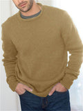 Male Spring Autumn Simple Comfortable Skinny Knit Sweaters