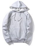 Men's Loose Casual Street Style Solid Color Hoodie