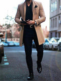 Cozy Long-Sleeved Lapel Coat With Pockets