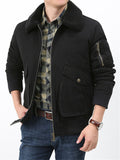 Middle-aged Autumn Winter Thickened Men's Pure Jacket