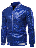 Man Fashion Sparkle Sequin Performance Party Jacket