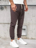 Mens Fashion Casual Solid Color Sports Pants