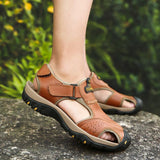 Summer Casual Genuine Leather Wading Beach Sandals