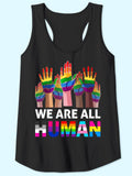 Casual Printed Sleeveless Pride Shirts