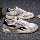 Mens Fashion Casual Patchwork Canvas Shoes