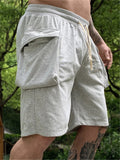 Mens Fashion Casual Loose Sports Drawstrinfg Shorts