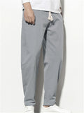 Mens Casual Vintage Loose Harem Pants